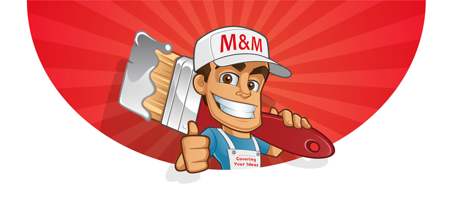 M&M painter mascot